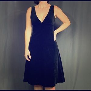 J Crew Black Velvet Cocktail/Party Dress
